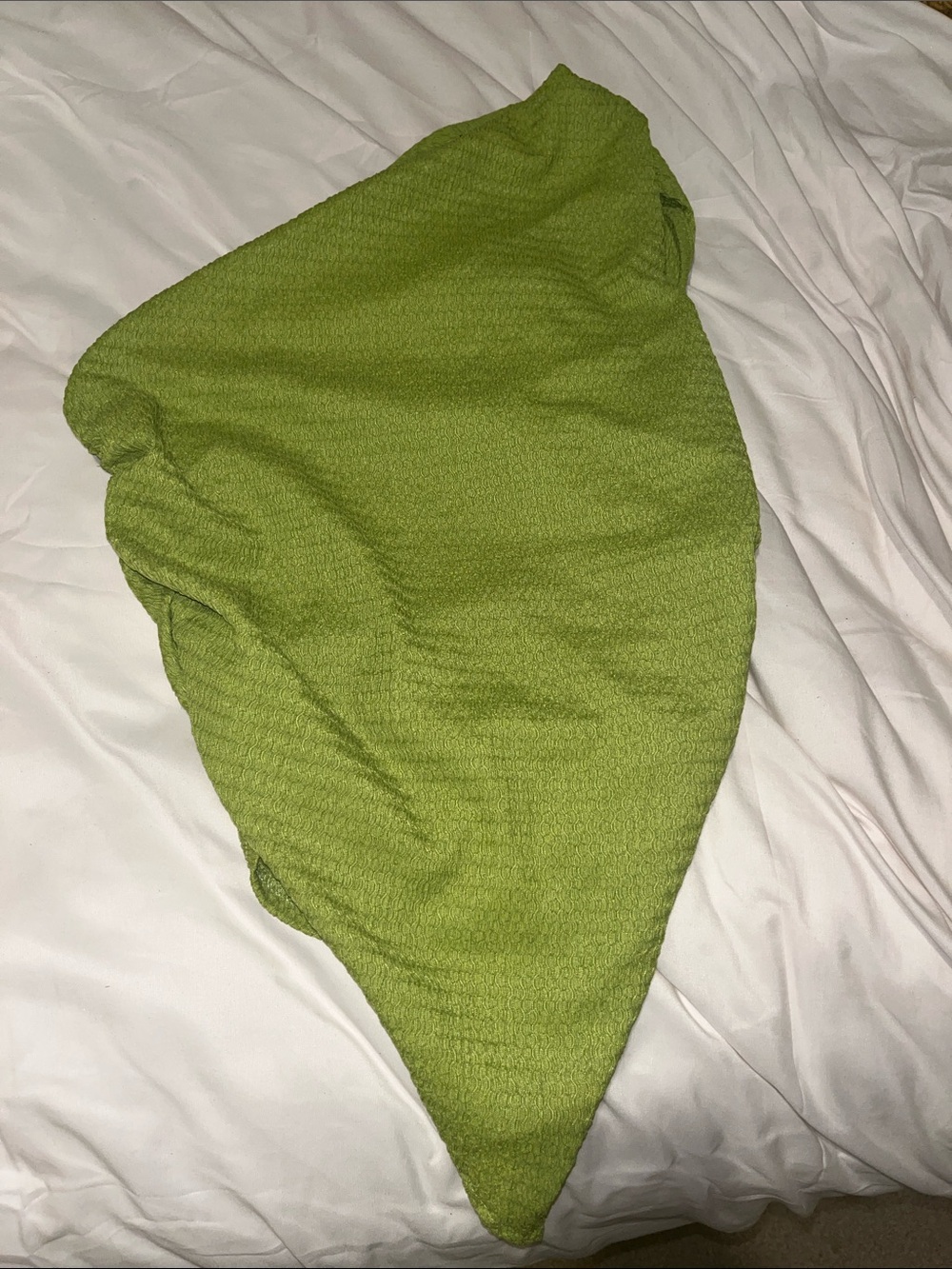 Green Women's Textured half sleeve shirt sz large